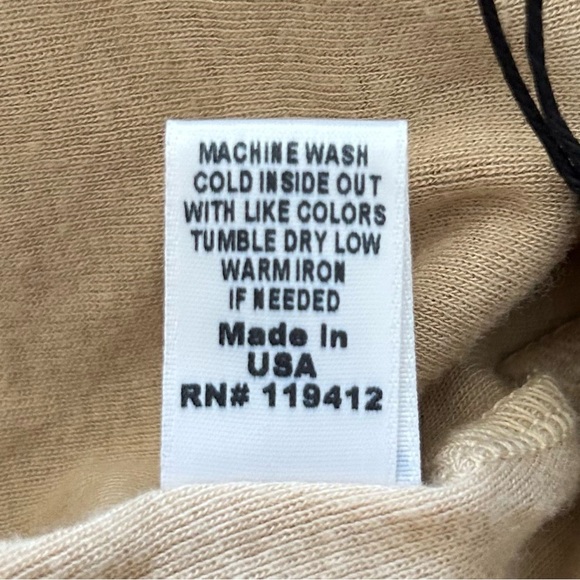 NWT, Monrow Women’s Wide Leg Mesh Lounge Crop High Rise Pants in Tan, Medium - Picture 9 of 10